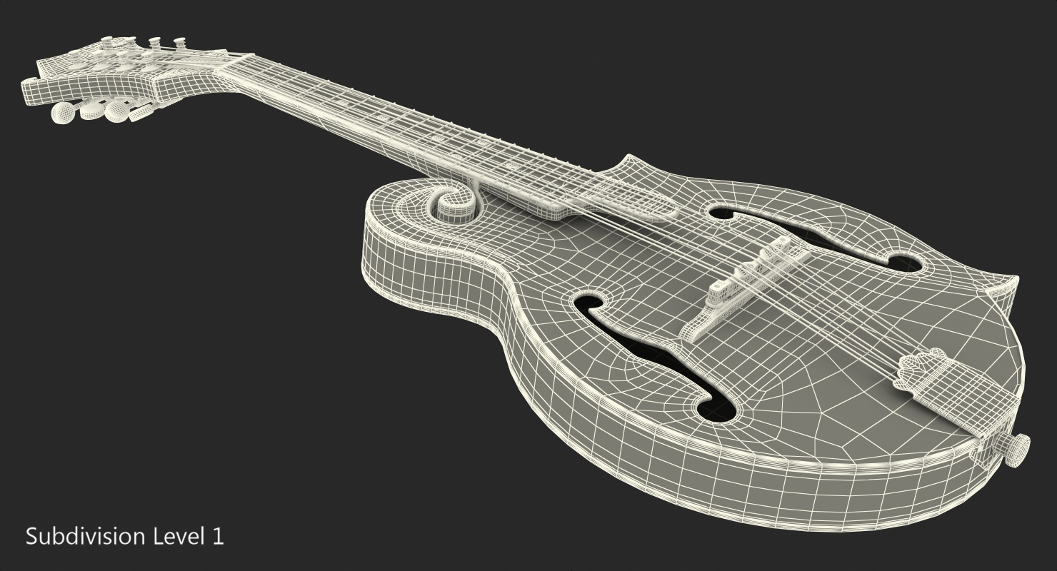 3D model Mandolin