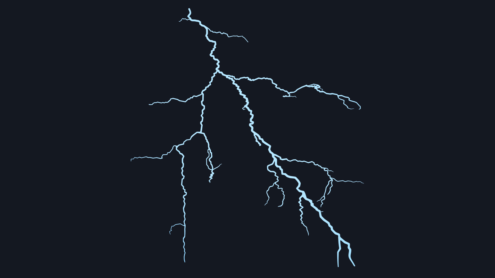 Cartoon Thunderbolt 3D model