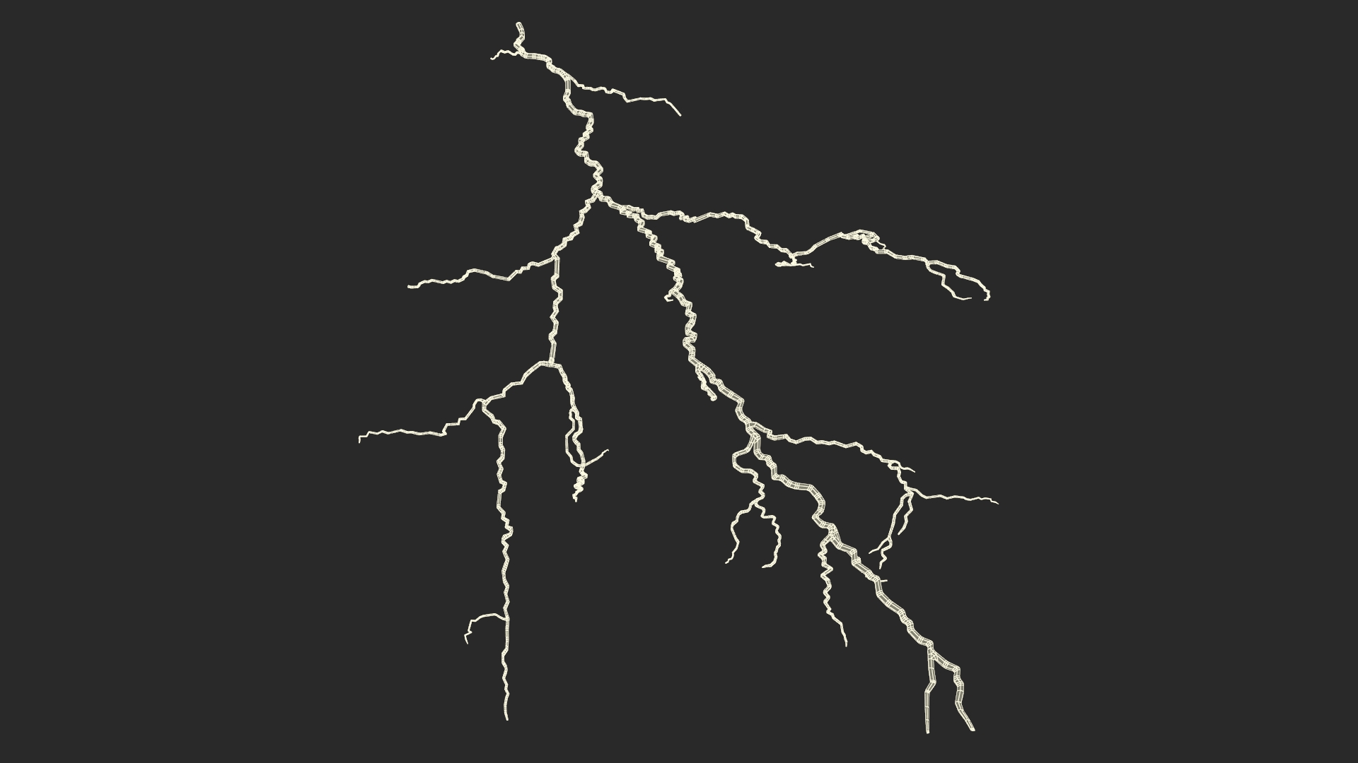 Cartoon Thunderbolt 3D model
