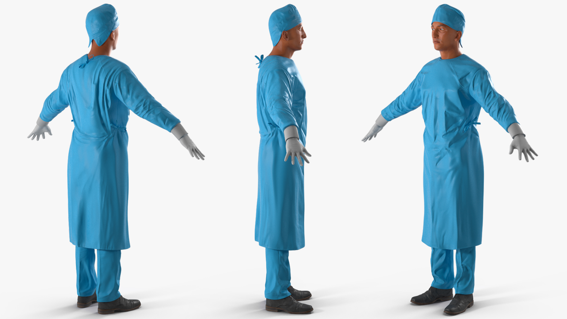 3D model Surgeon Doctor Rigged for Maya