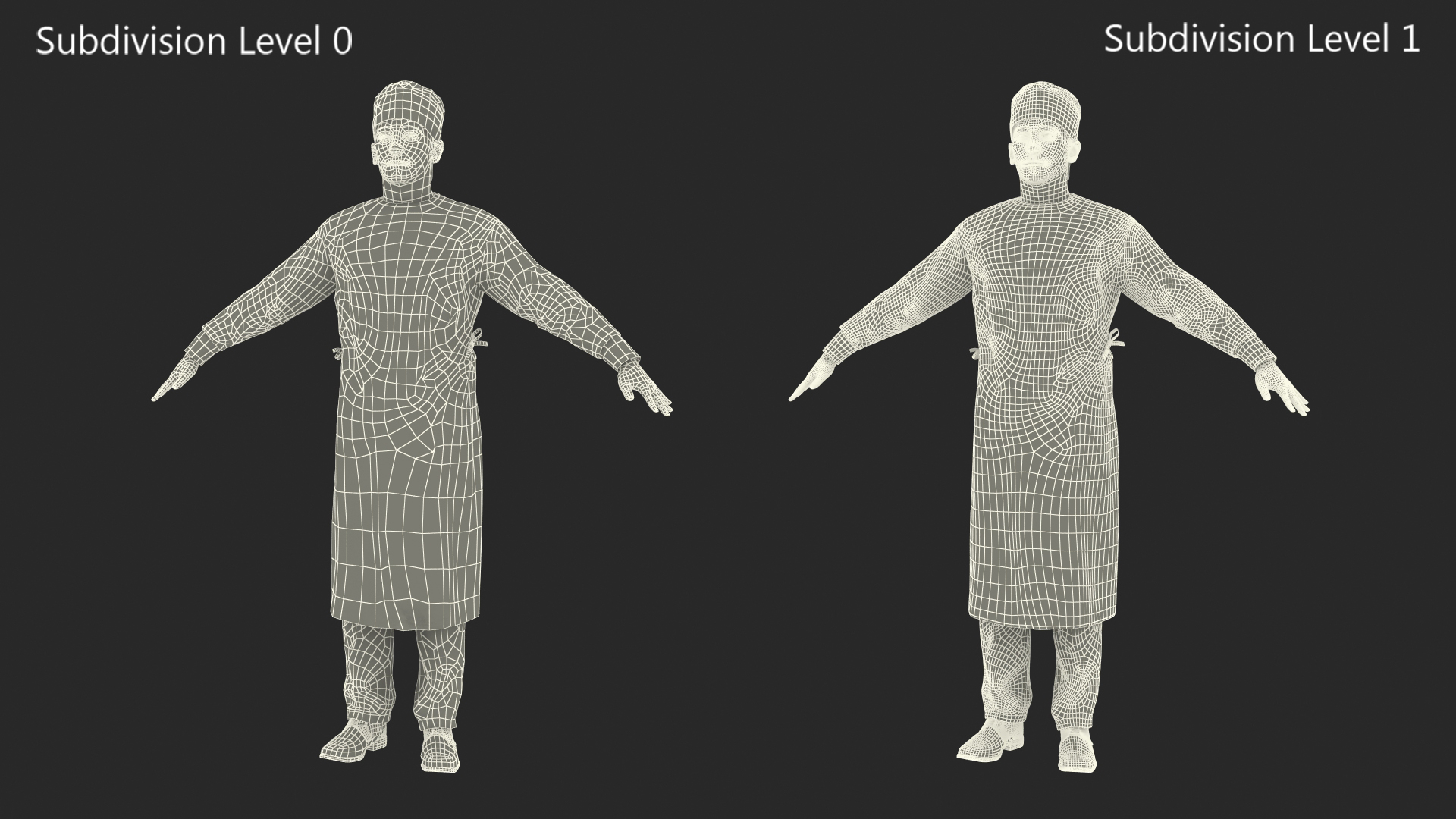 3D model Surgeon Doctor Rigged for Maya
