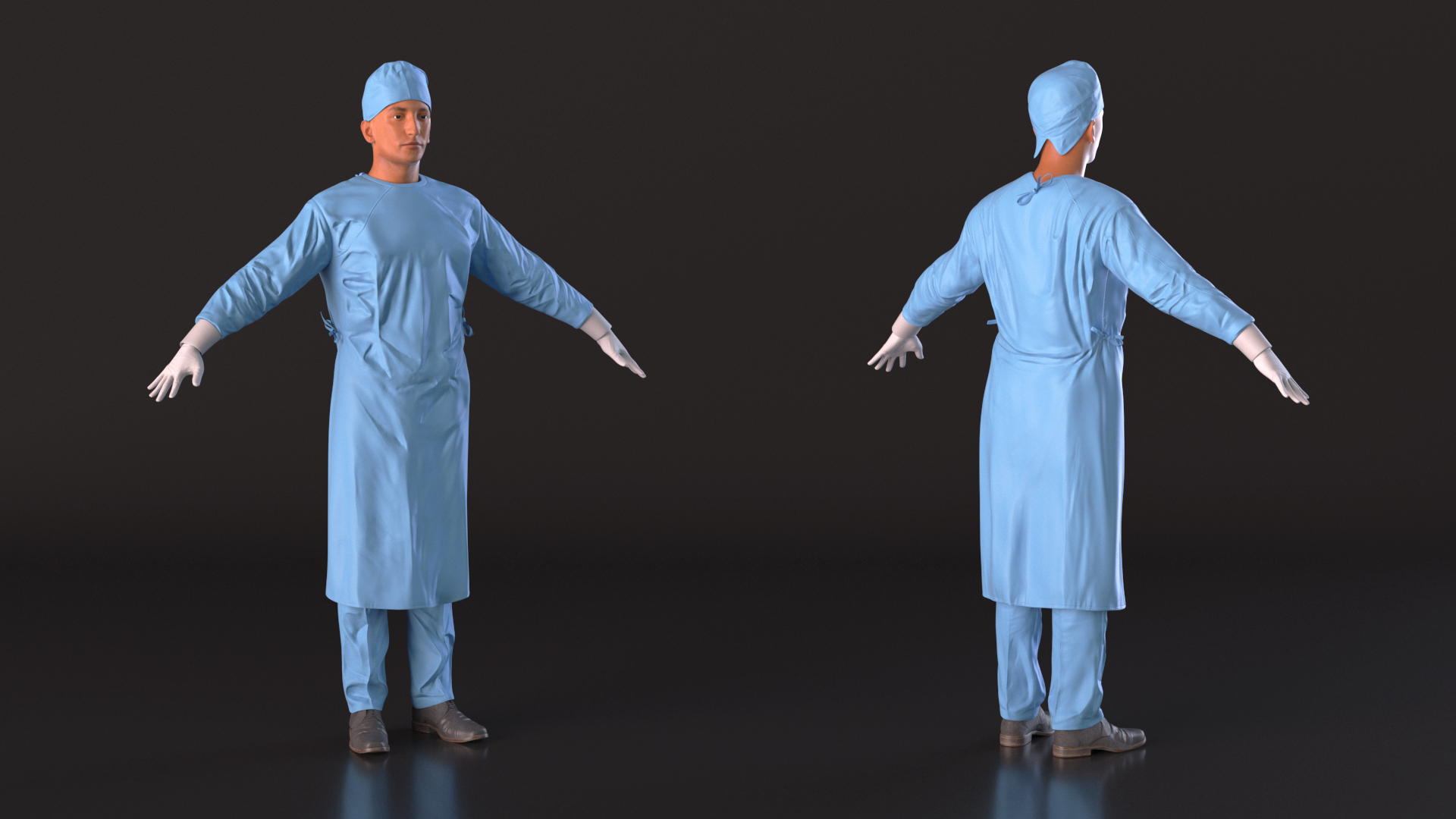 3D model Surgeon Doctor Rigged for Maya