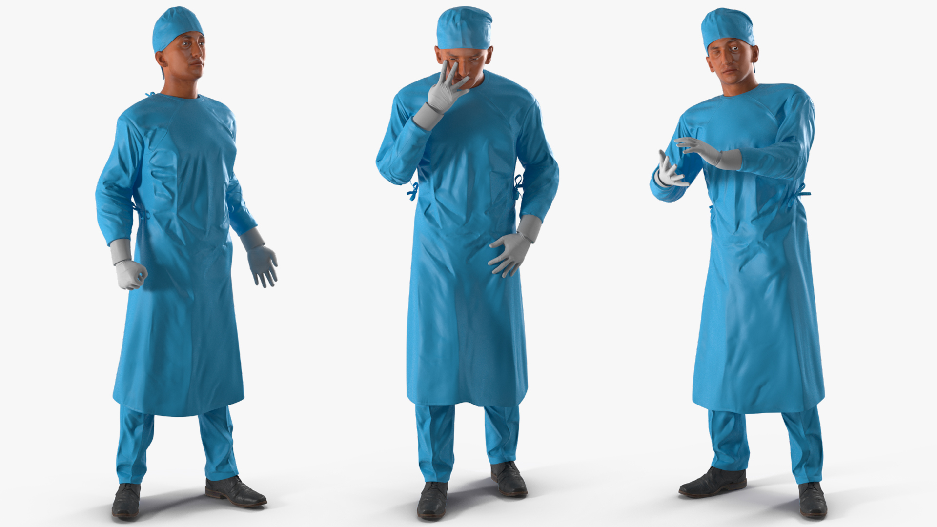3D model Surgeon Doctor Rigged for Maya