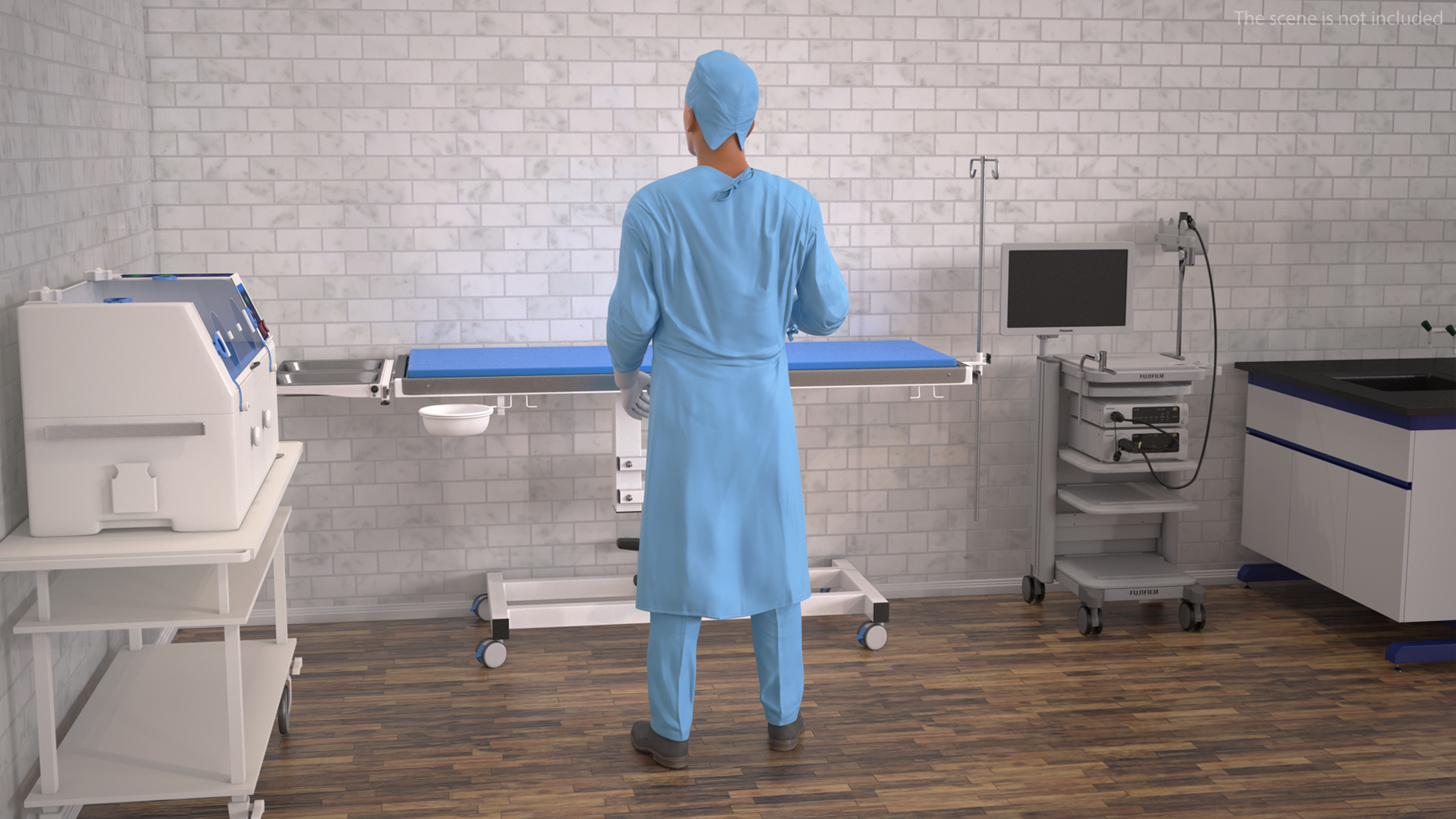 3D model Surgeon Doctor Rigged for Maya