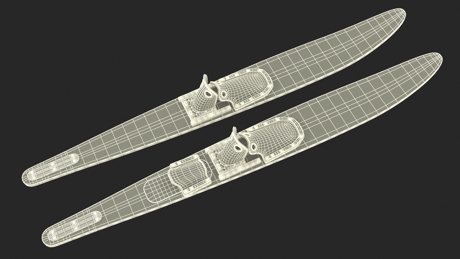 3D Waterskis Obrien Blue