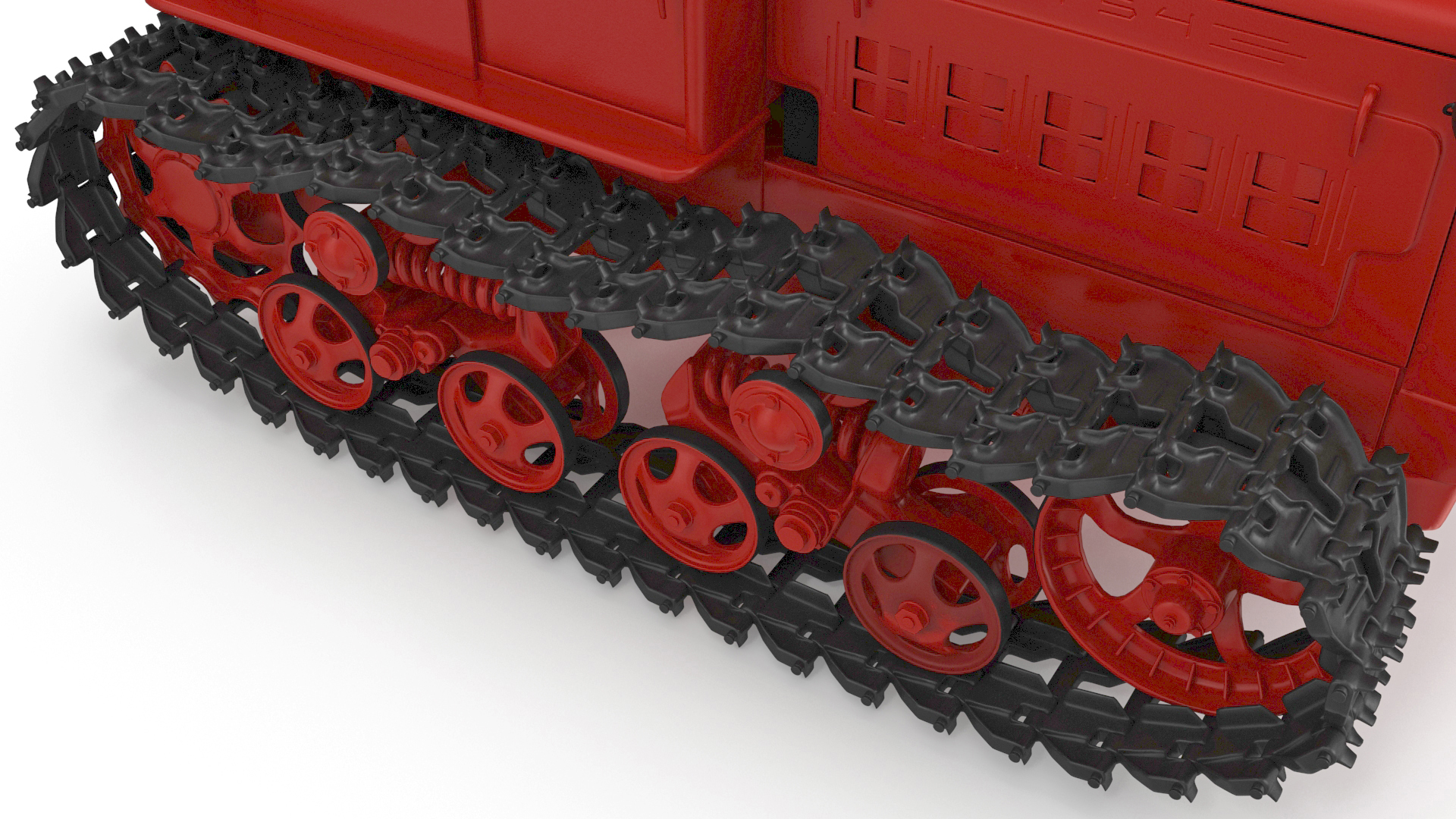 Soviet Crawler Tractor DT54 3D