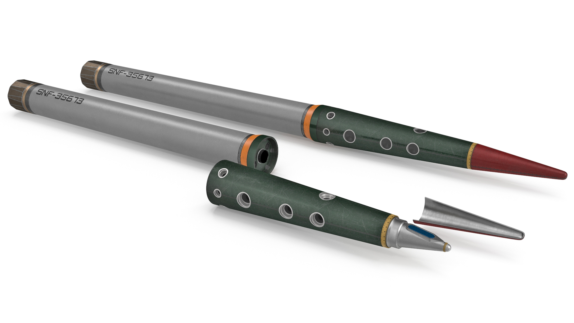 THAAD Anti Ballistic Missile Set 3D