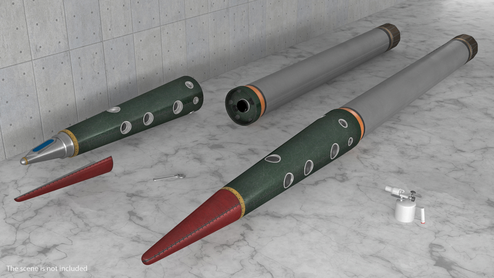 THAAD Anti Ballistic Missile Set 3D