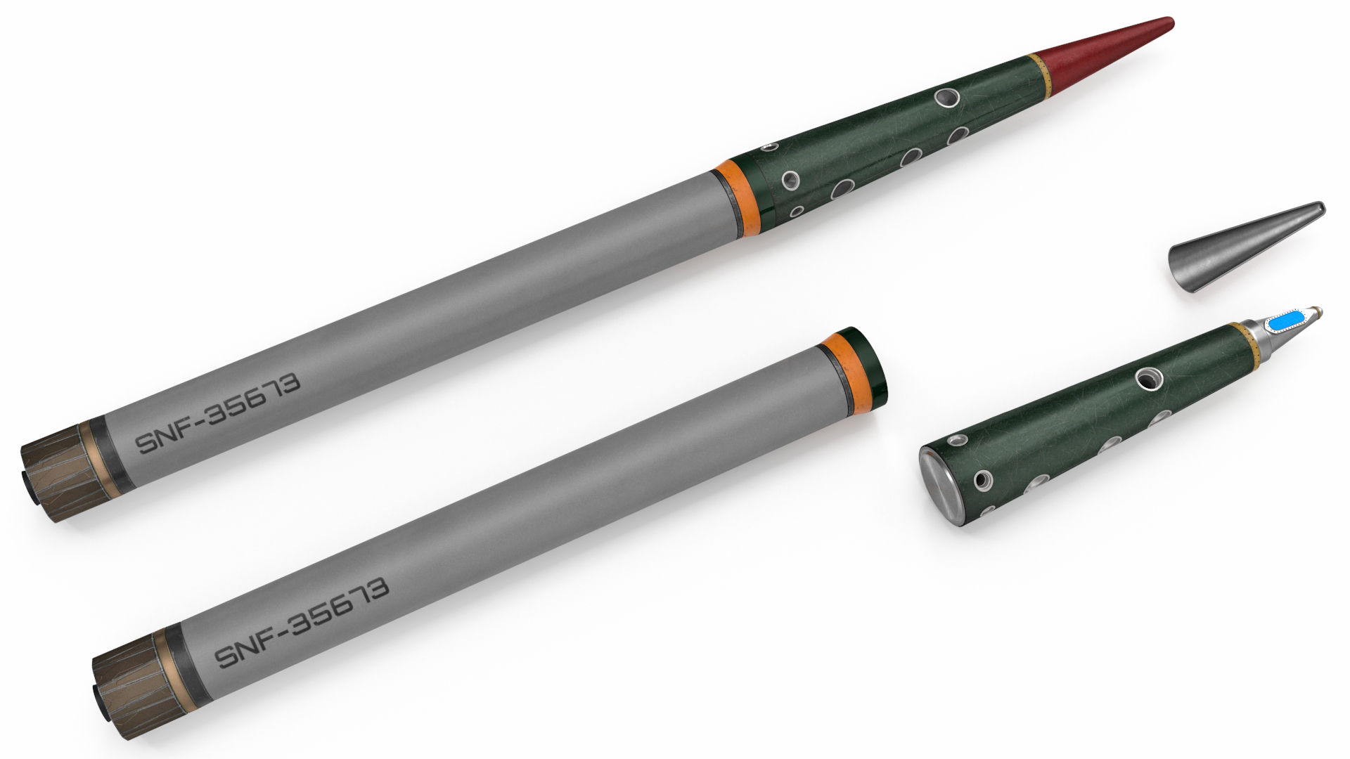 THAAD Anti Ballistic Missile Set 3D