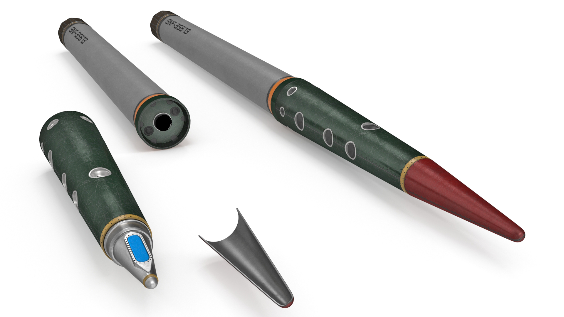 THAAD Anti Ballistic Missile Set 3D