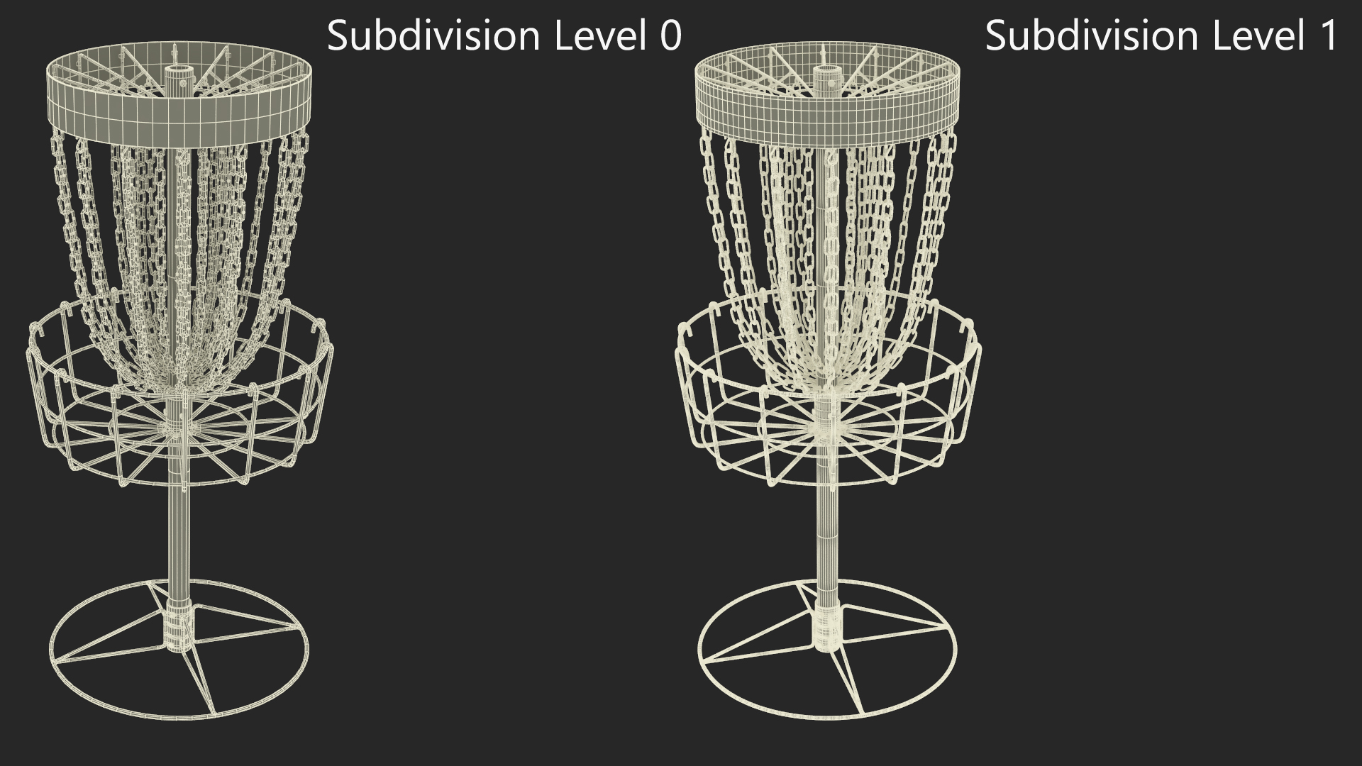 3D Disc Golf Basket