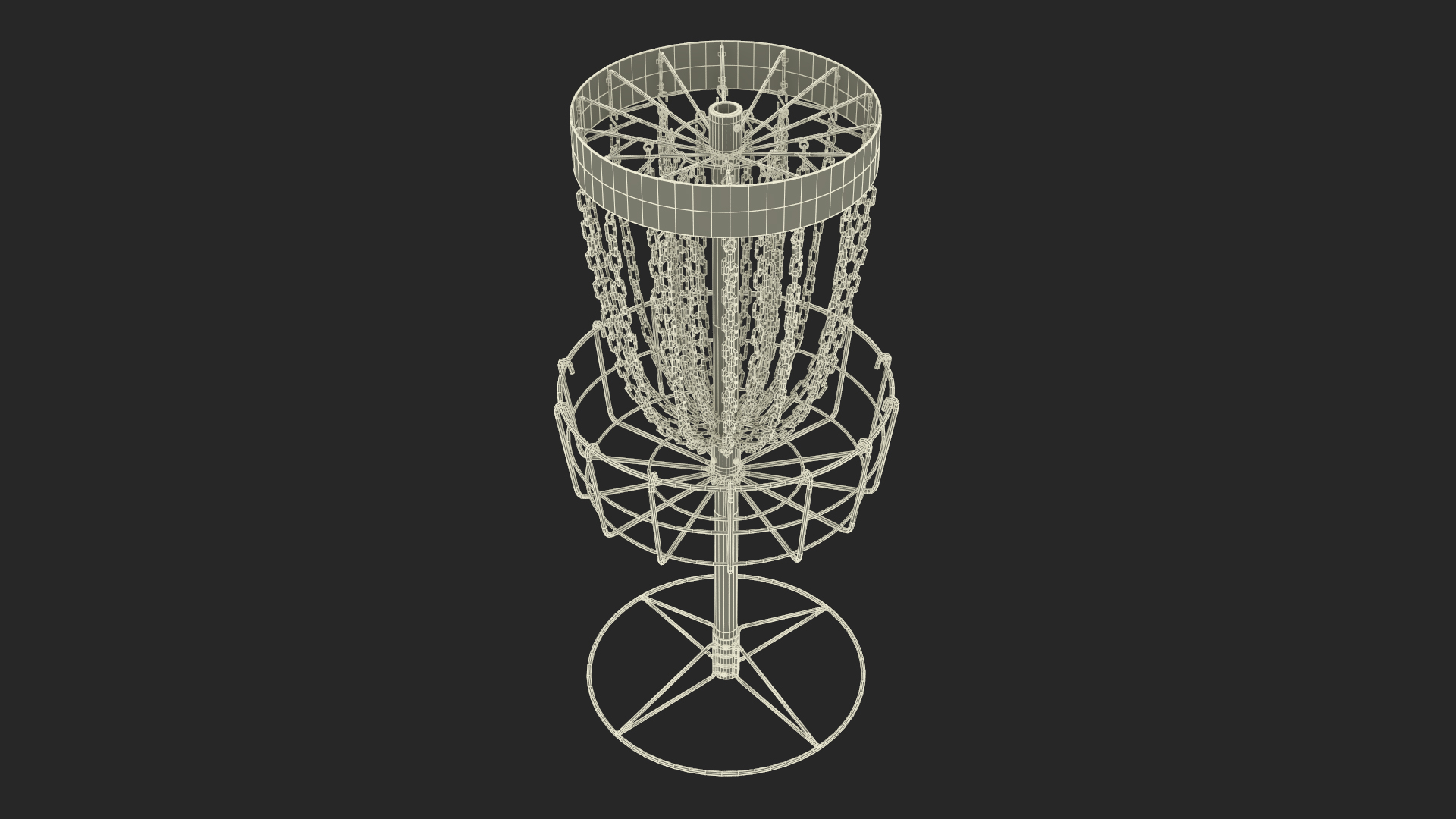 3D Disc Golf Basket