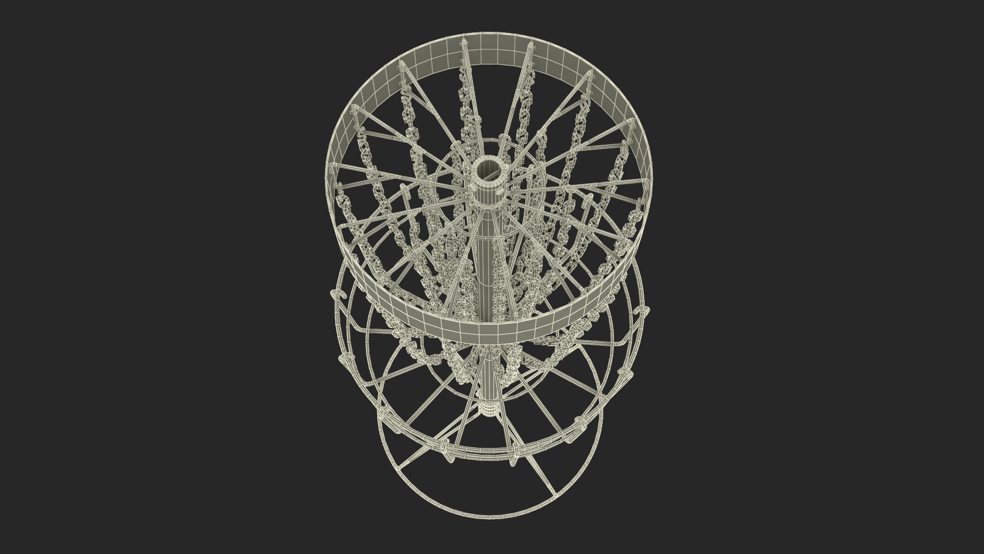 3D Disc Golf Basket