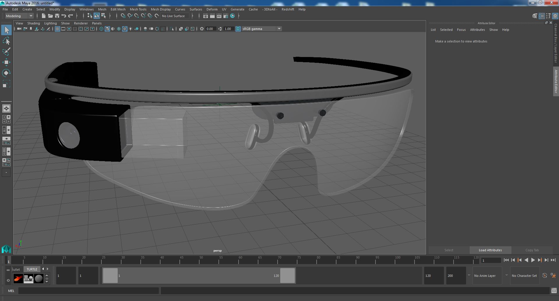 3D AR Headset Glasses model
