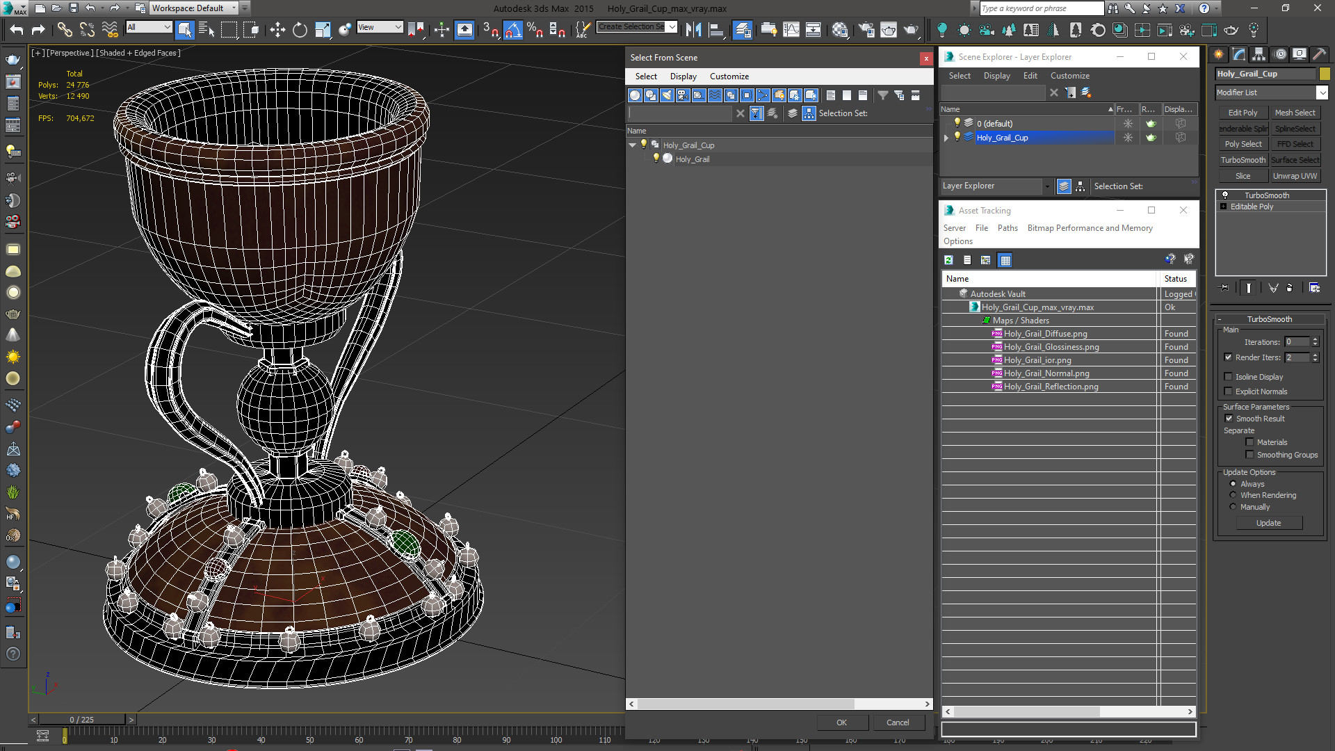 Holy Grail Cup 3D model