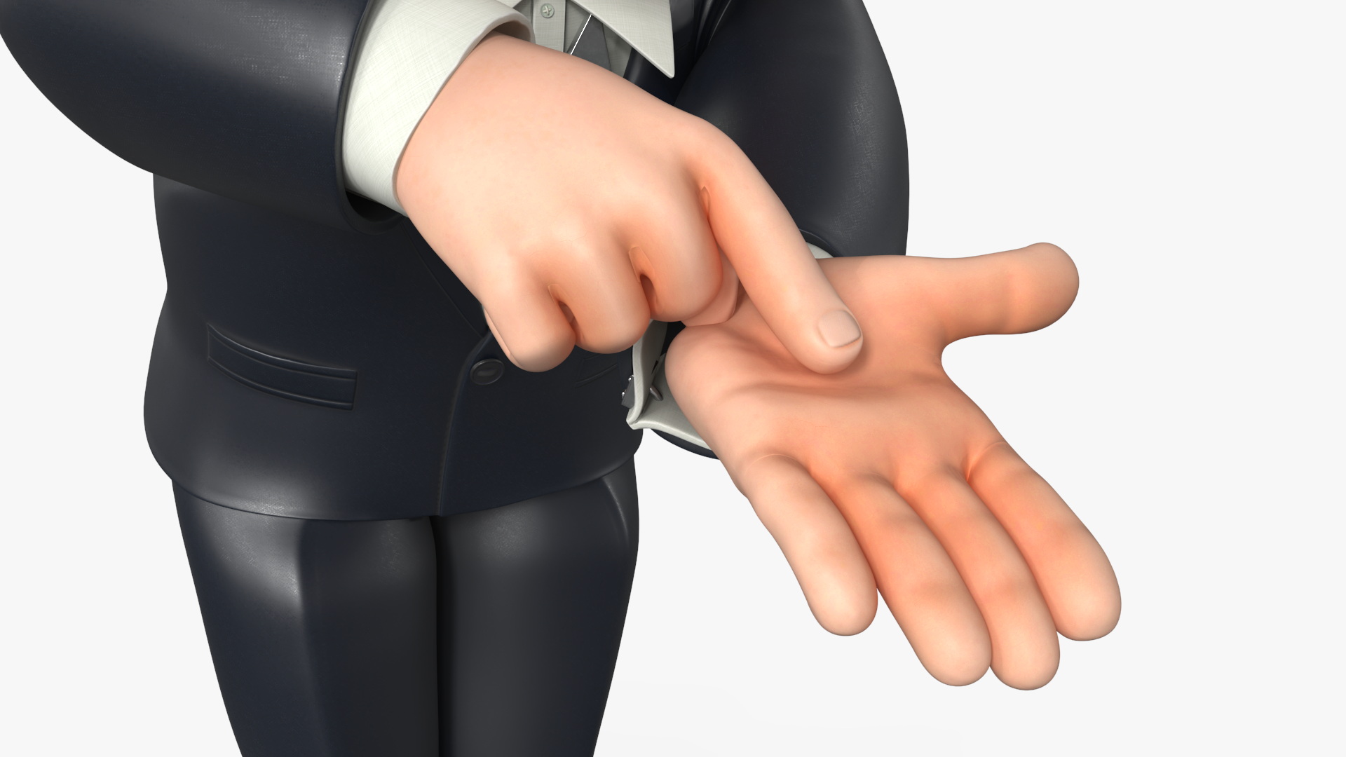 Mr Monopoly Trading Pose for 3D Print 3D