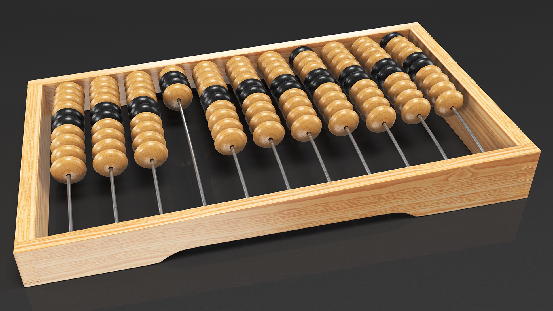 3D model Soviet Wooden Abacus