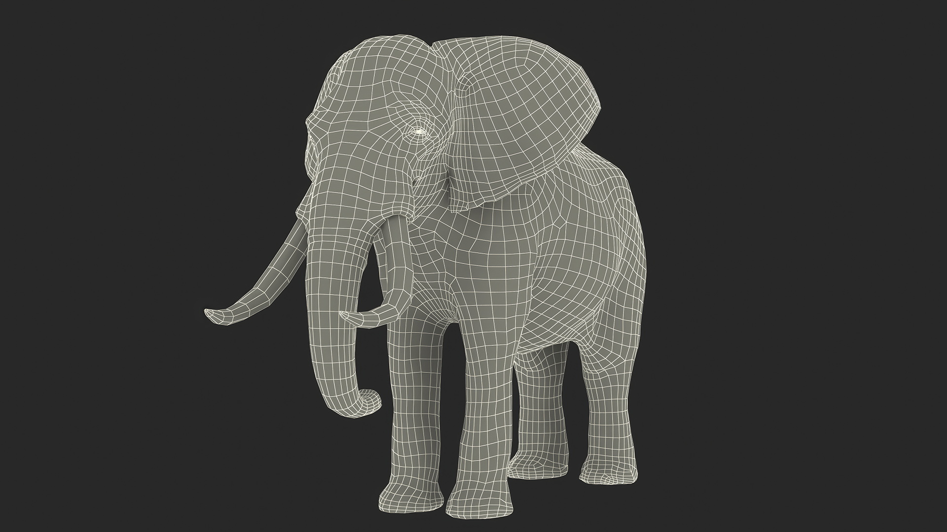African Elephant Photorealistic Rigged Fur 3D