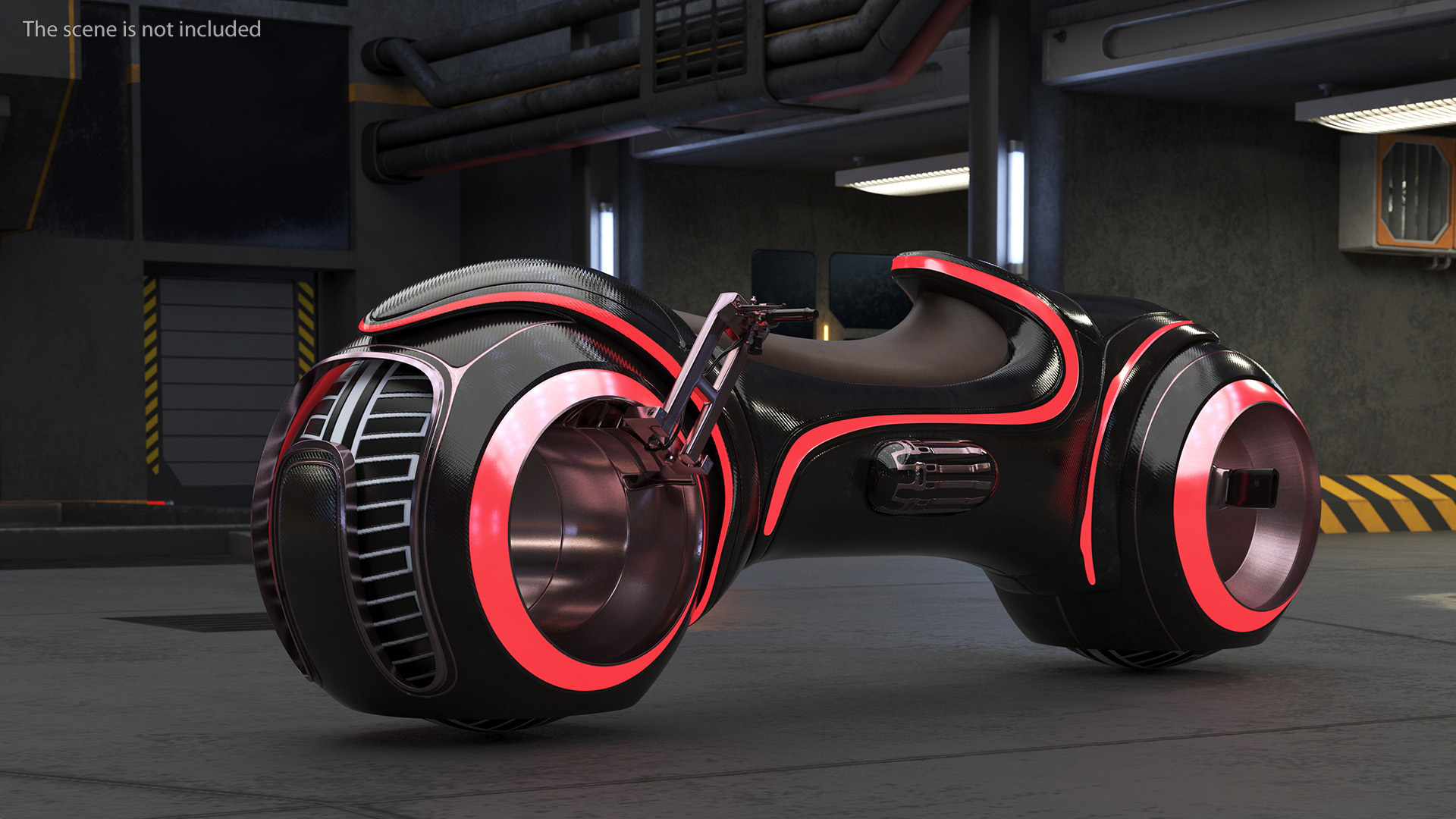 Cyber Bike Rigged 3D