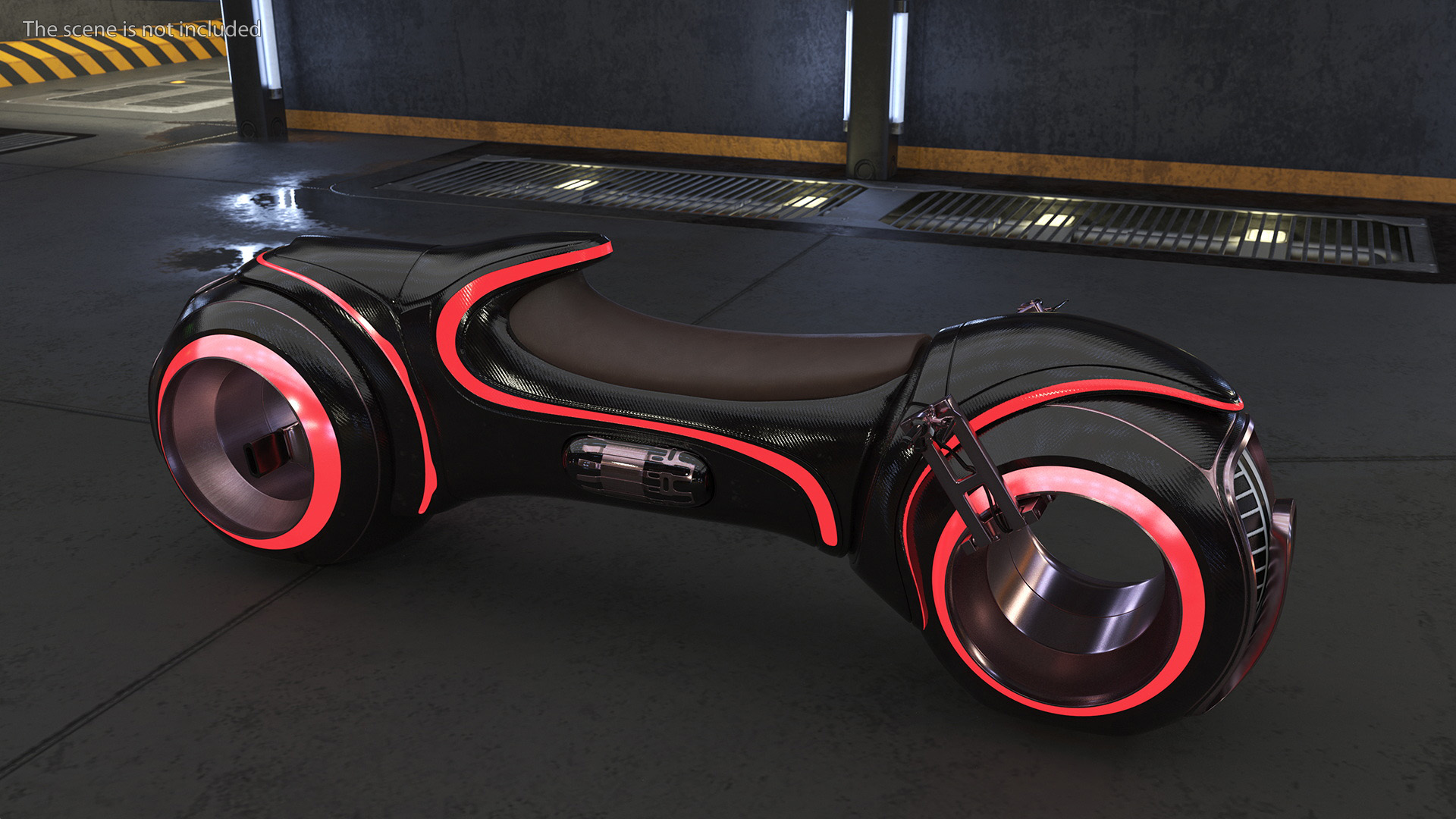 Cyber Bike Rigged 3D