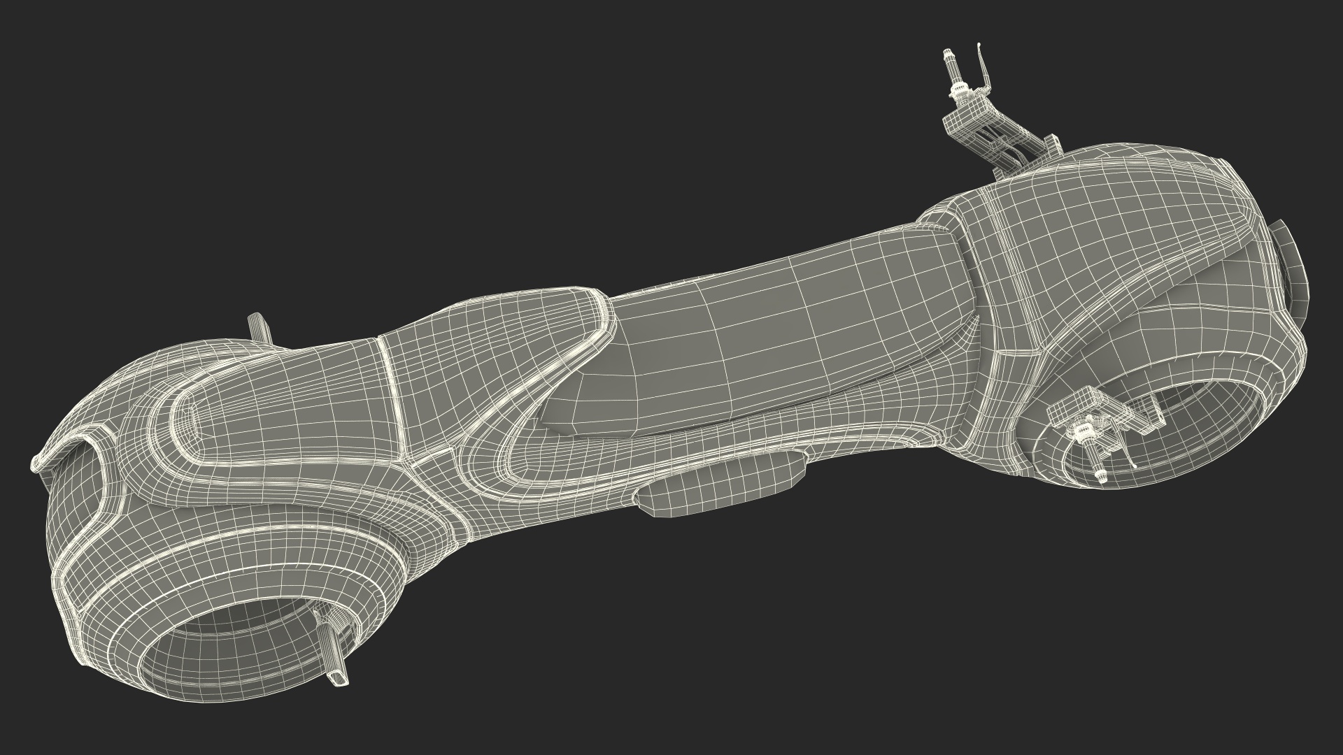 Cyber Bike Rigged 3D