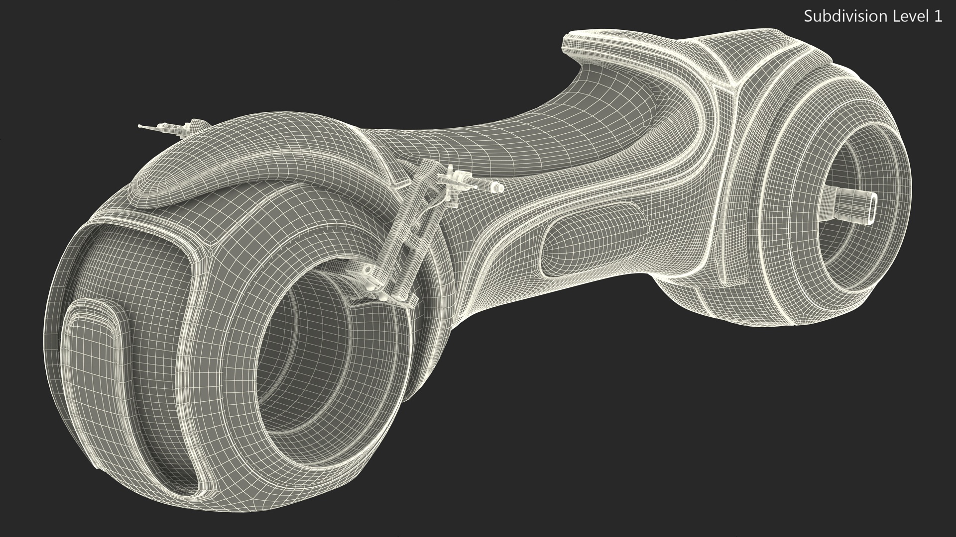 Cyber Bike Rigged 3D