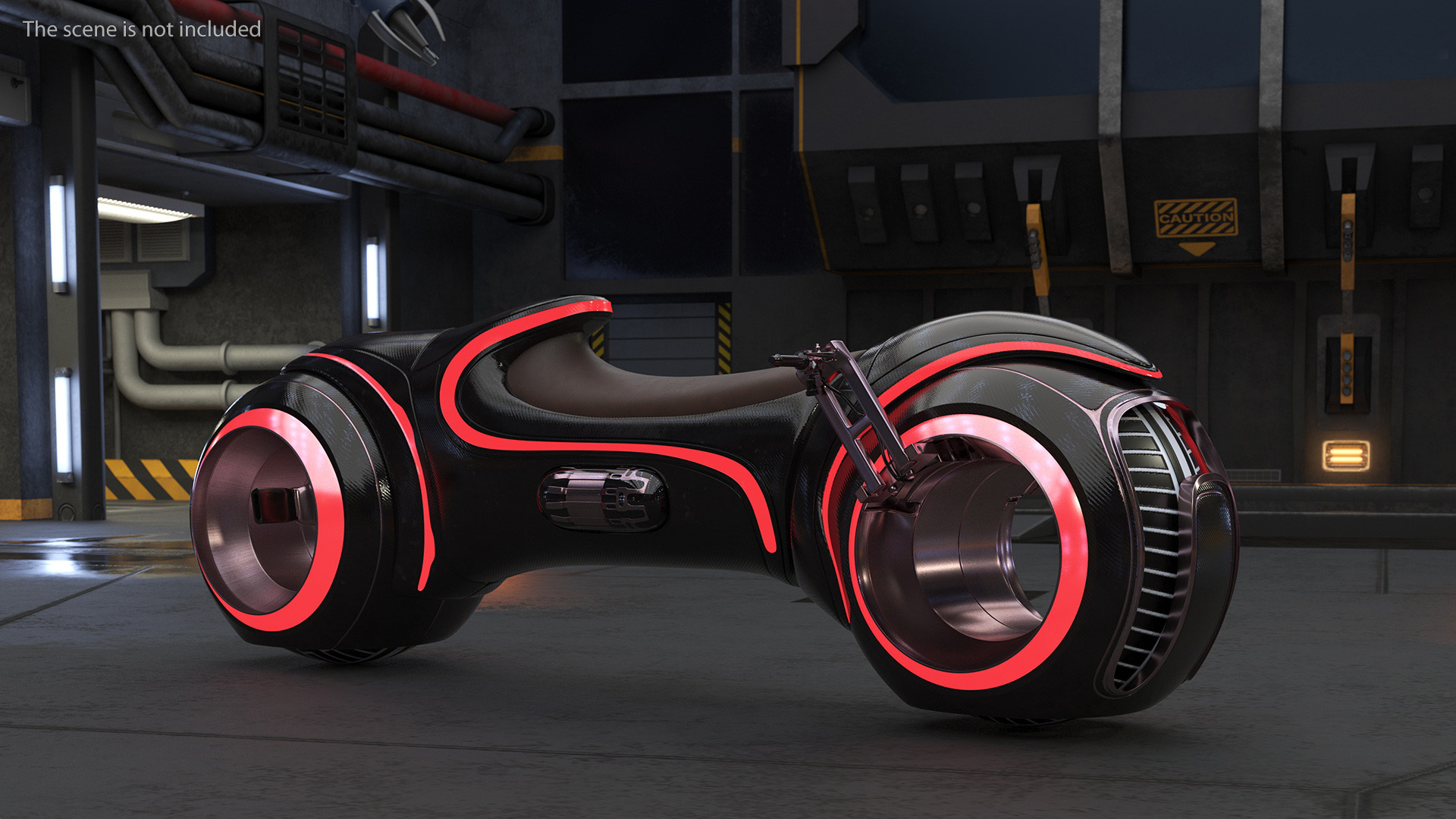Cyber Bike Rigged 3D