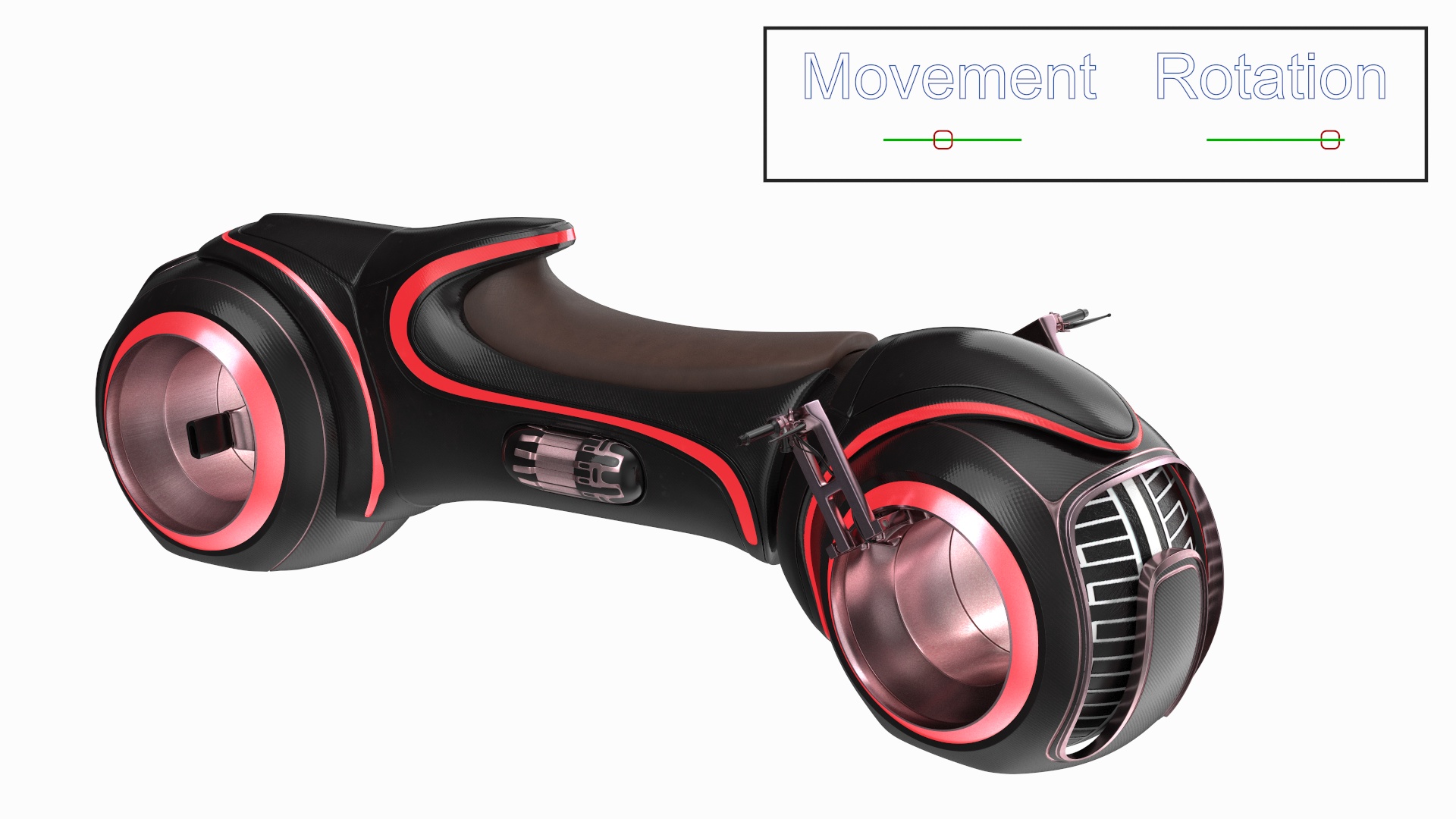 Cyber Bike Rigged 3D