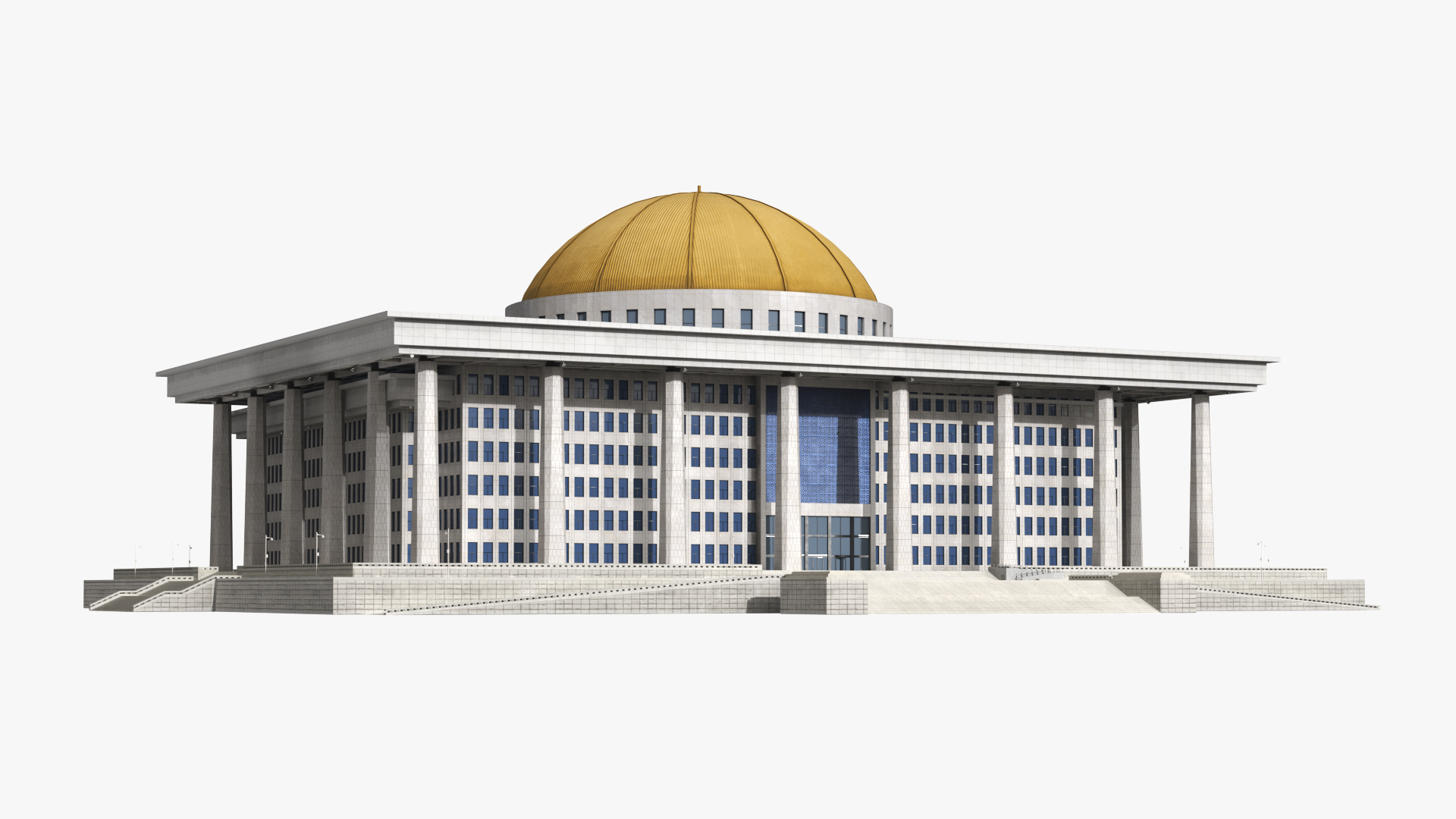 Government Capitol Building with Central Dome - view 5
