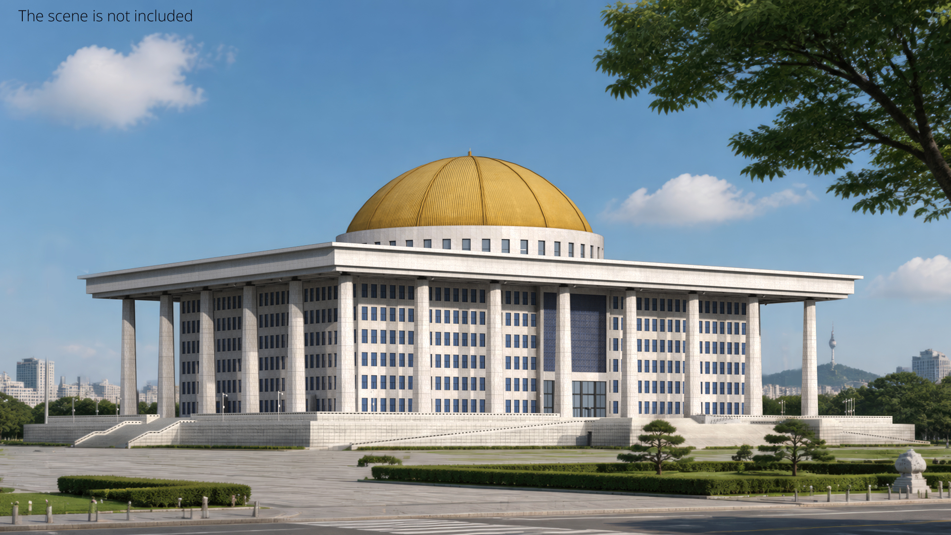 Government Capitol Building with Central Dome - view 3