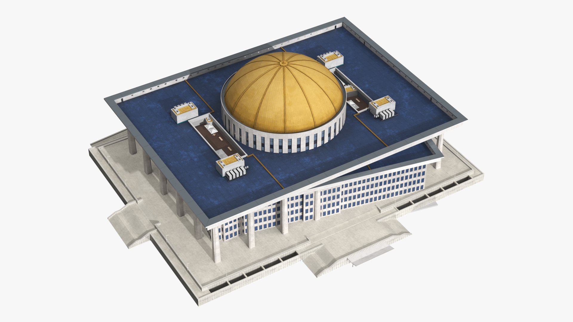 Government Capitol Building with Central Dome - view 6