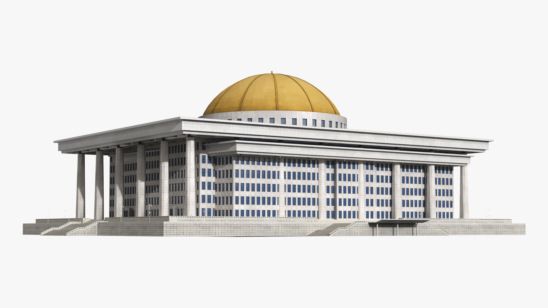 Government Capitol Building with Central Dome - view 2
