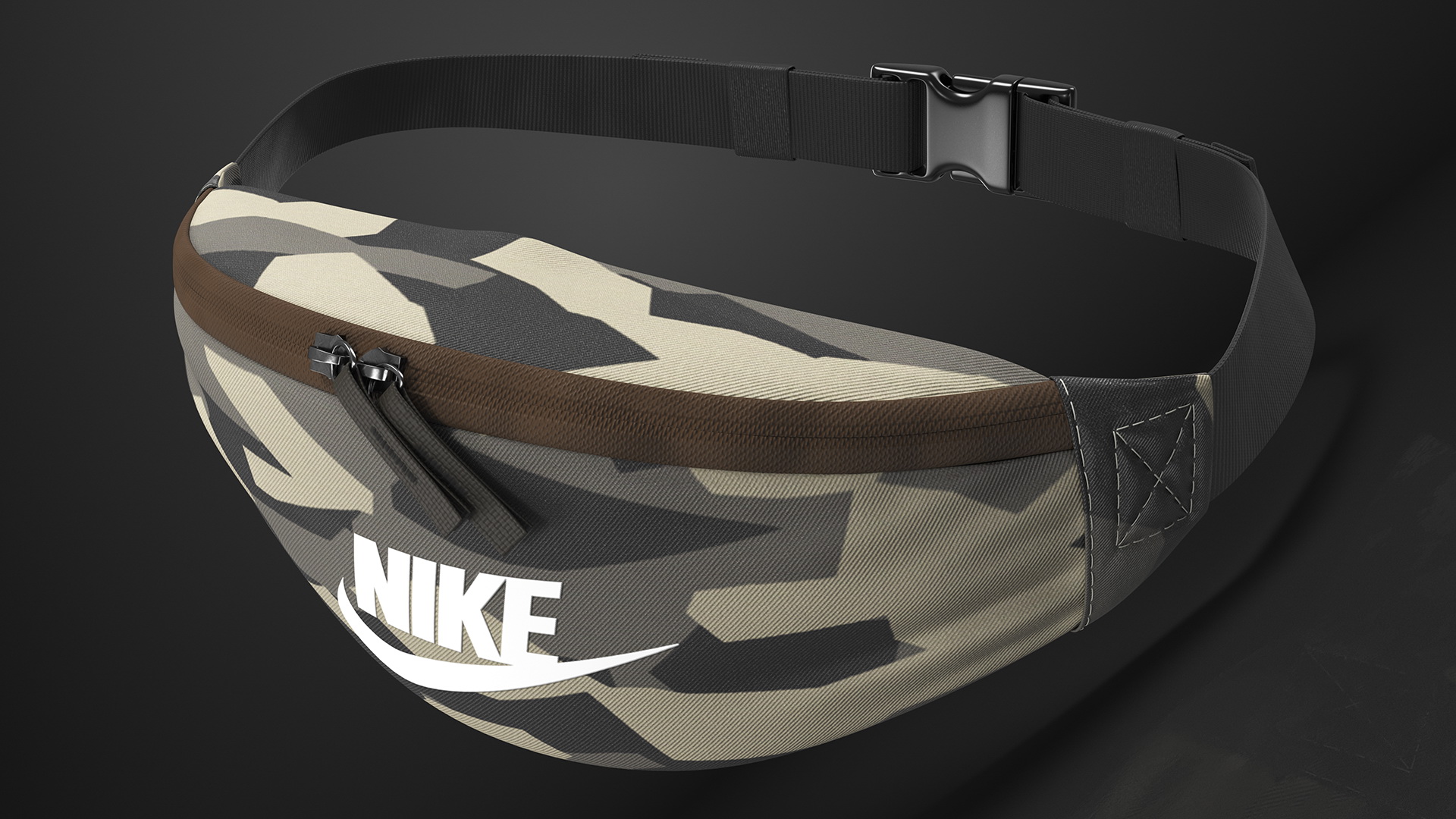 Nike Sportswear Heritage Waist Bag Camo 3D model