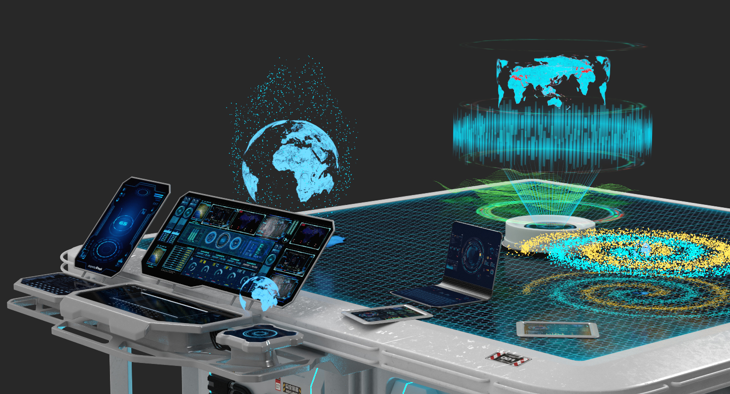 Interactive Holographic Table 3D model