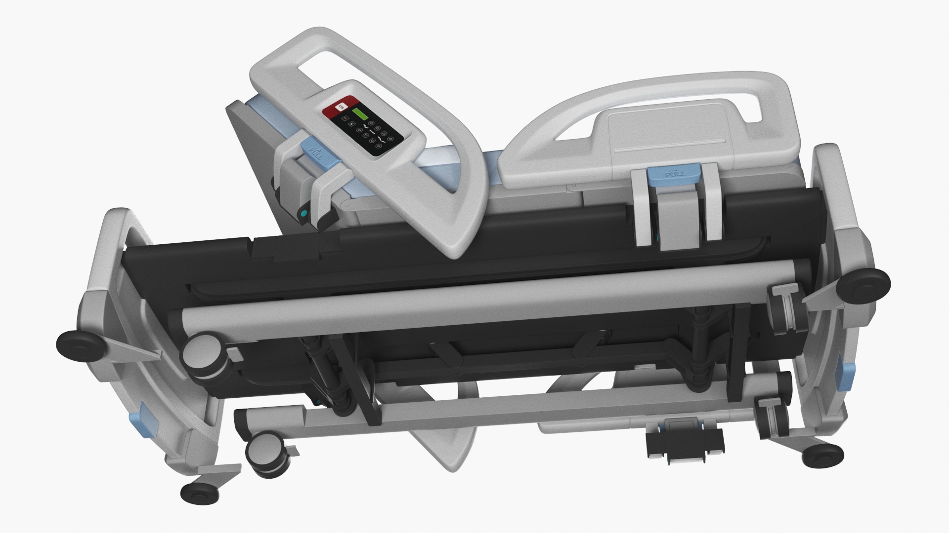 Smart Hospital Bed Off State Rigged for Maya 3D model
