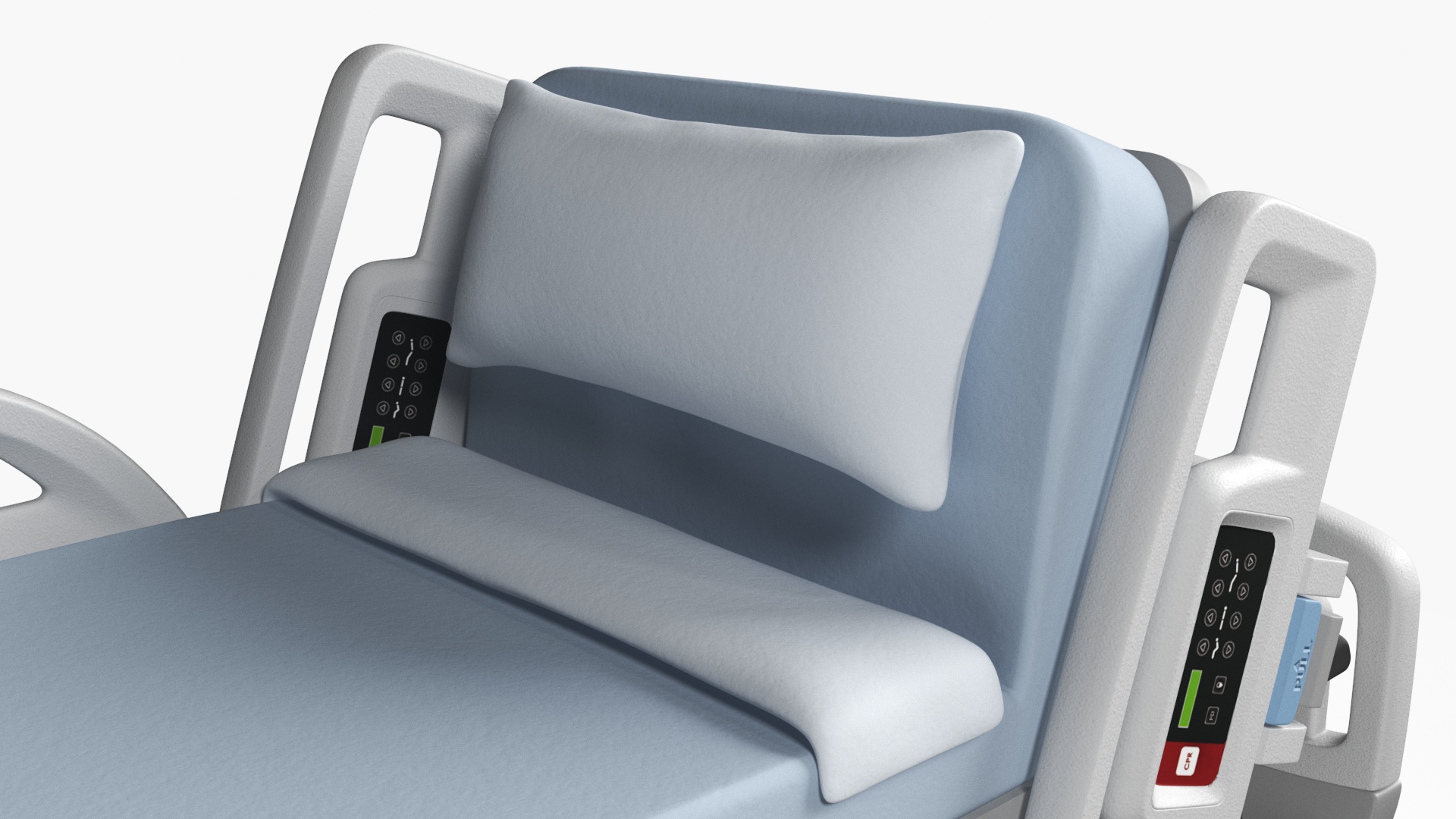 Smart Hospital Bed Off State Rigged for Maya 3D model