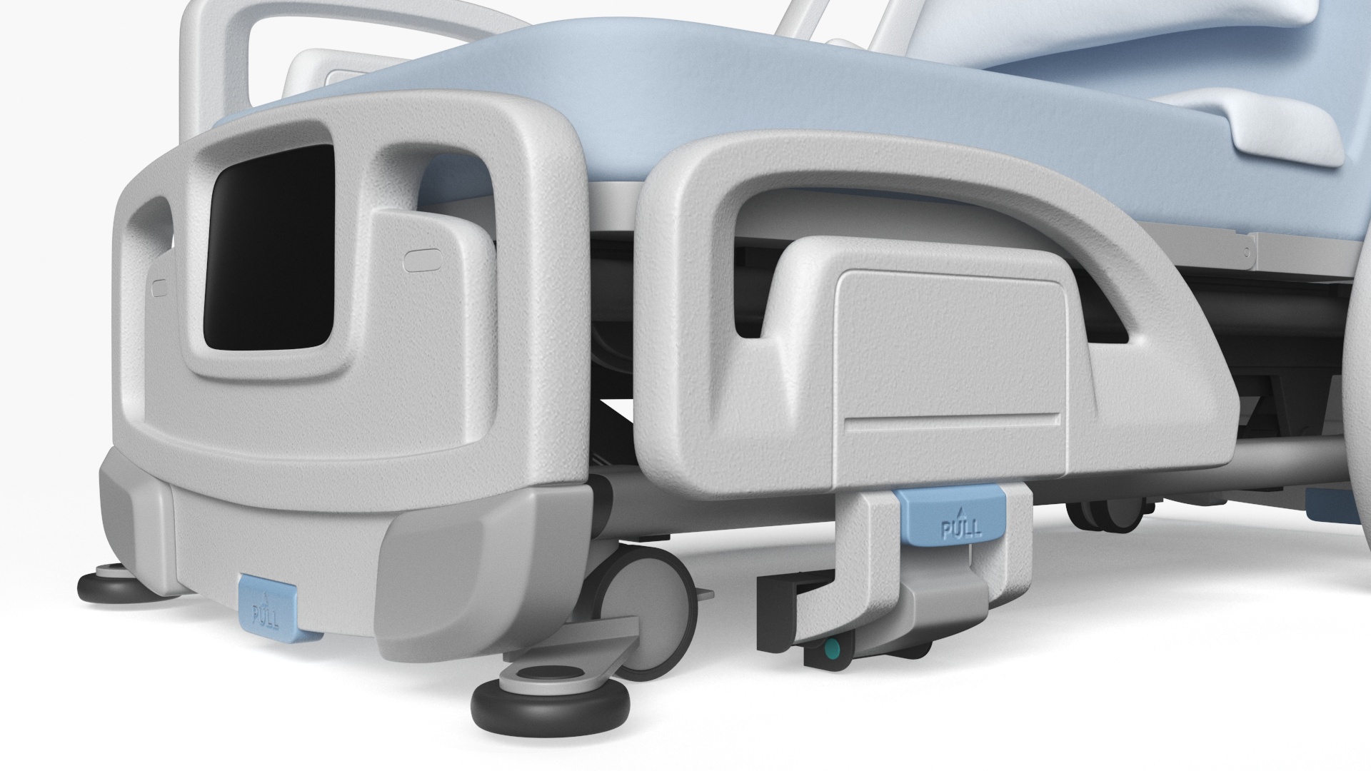Smart Hospital Bed Off State Rigged for Maya 3D model