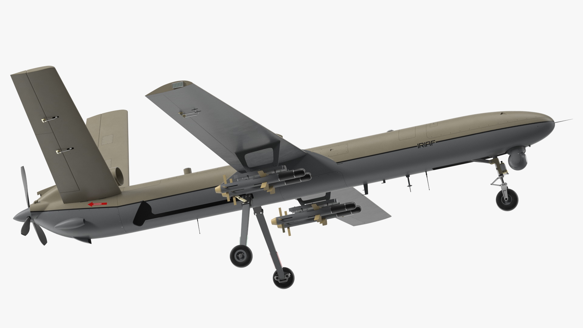 3D model Shahed 129 Iran Combat Drone Rigged