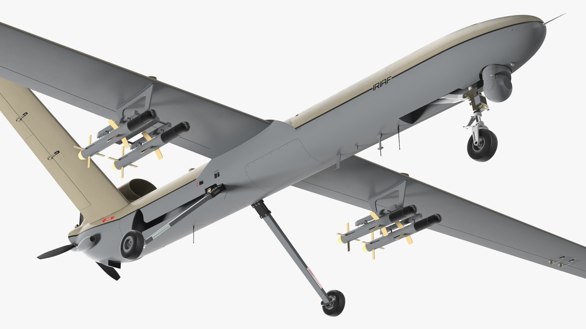 3D model Shahed 129 Iran Combat Drone Rigged
