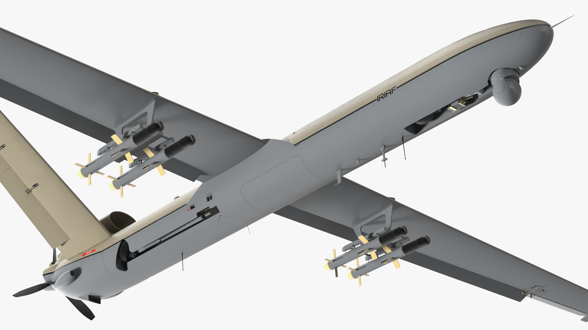 3D model Shahed 129 Iran Combat Drone Rigged
