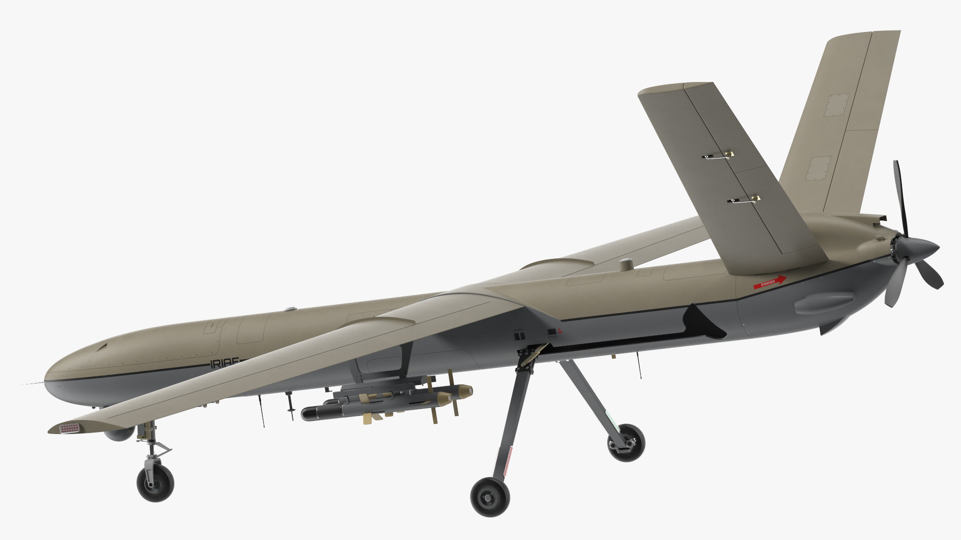3D model Shahed 129 Iran Combat Drone Rigged