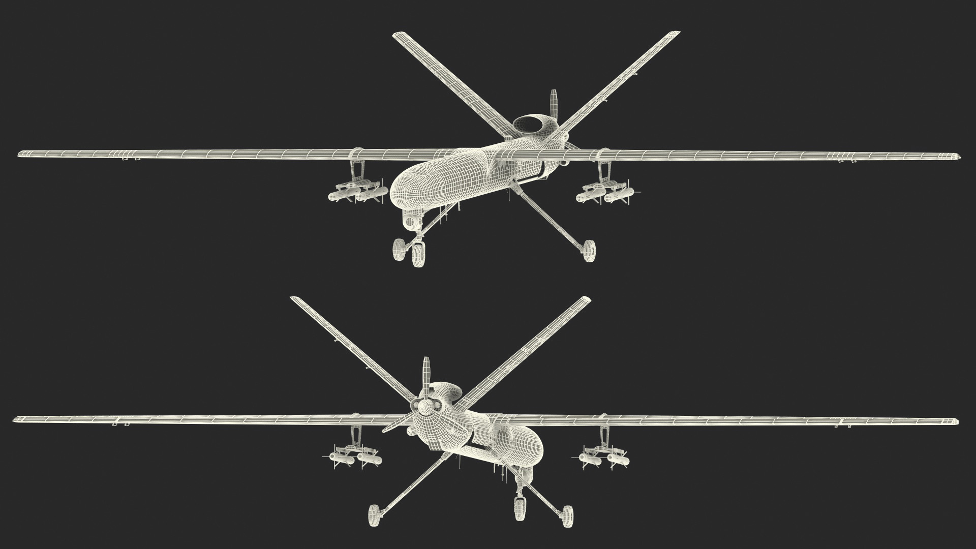 3D model Shahed 129 Iran Combat Drone Rigged