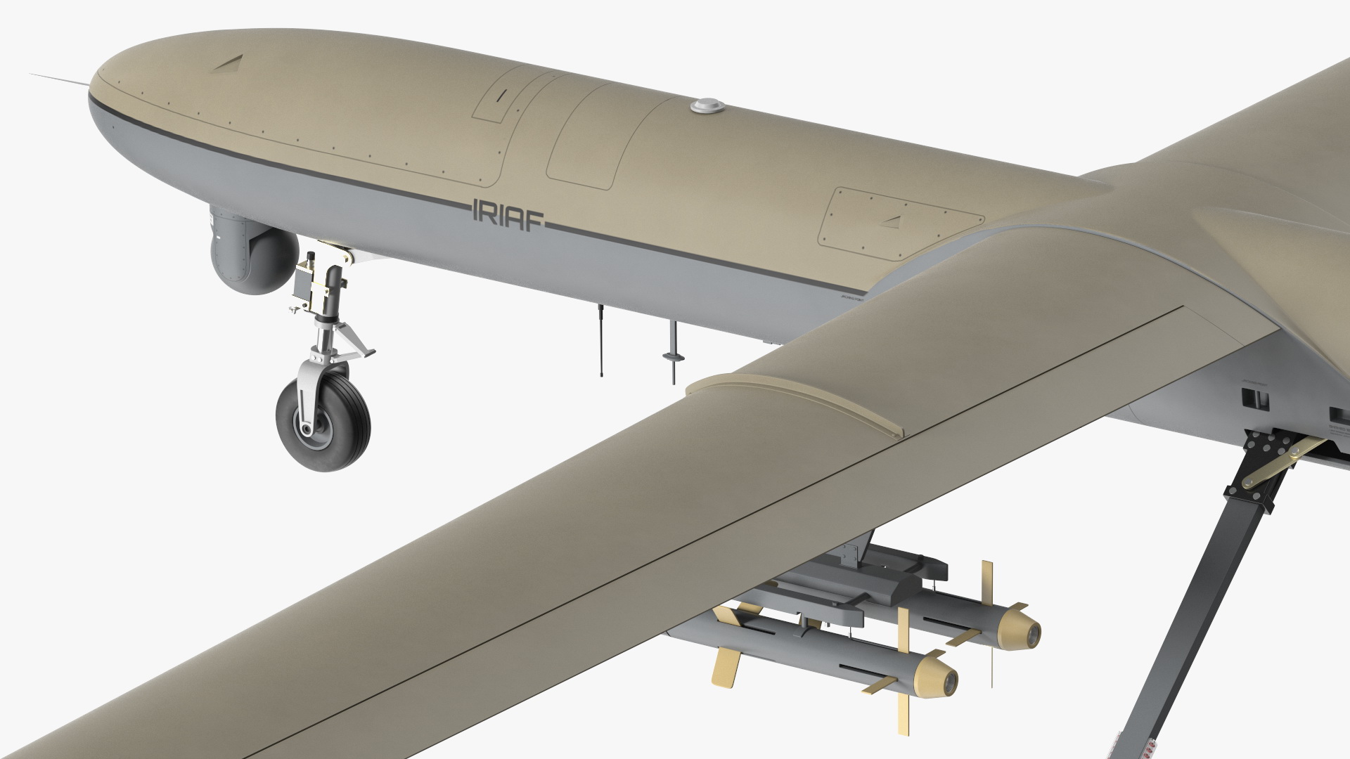 3D model Shahed 129 Iran Combat Drone Rigged
