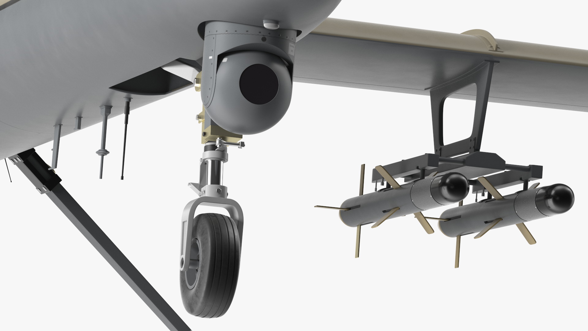 3D model Shahed 129 Iran Combat Drone Rigged