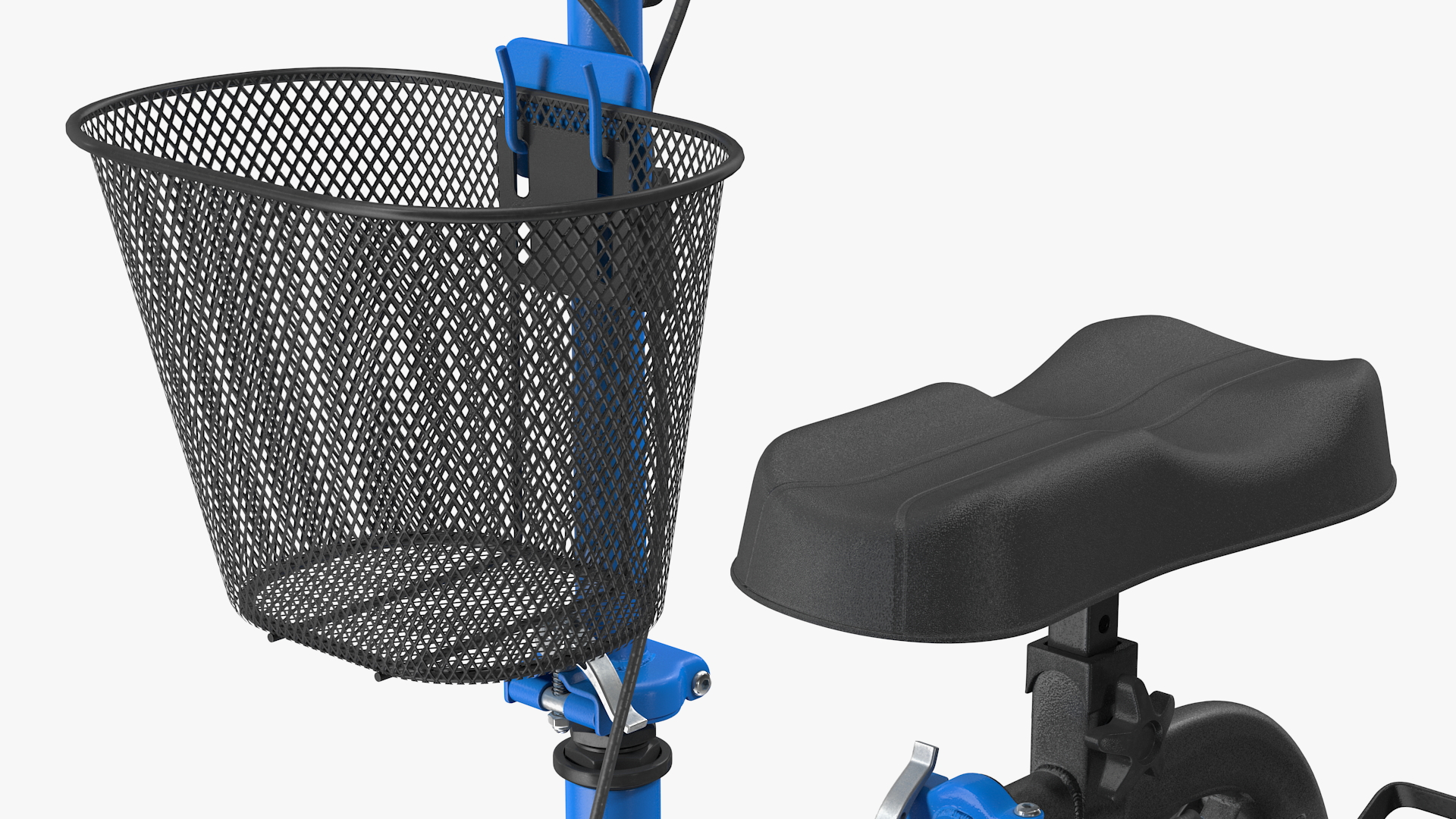 Blue Steerable Knee Scooter 3D
