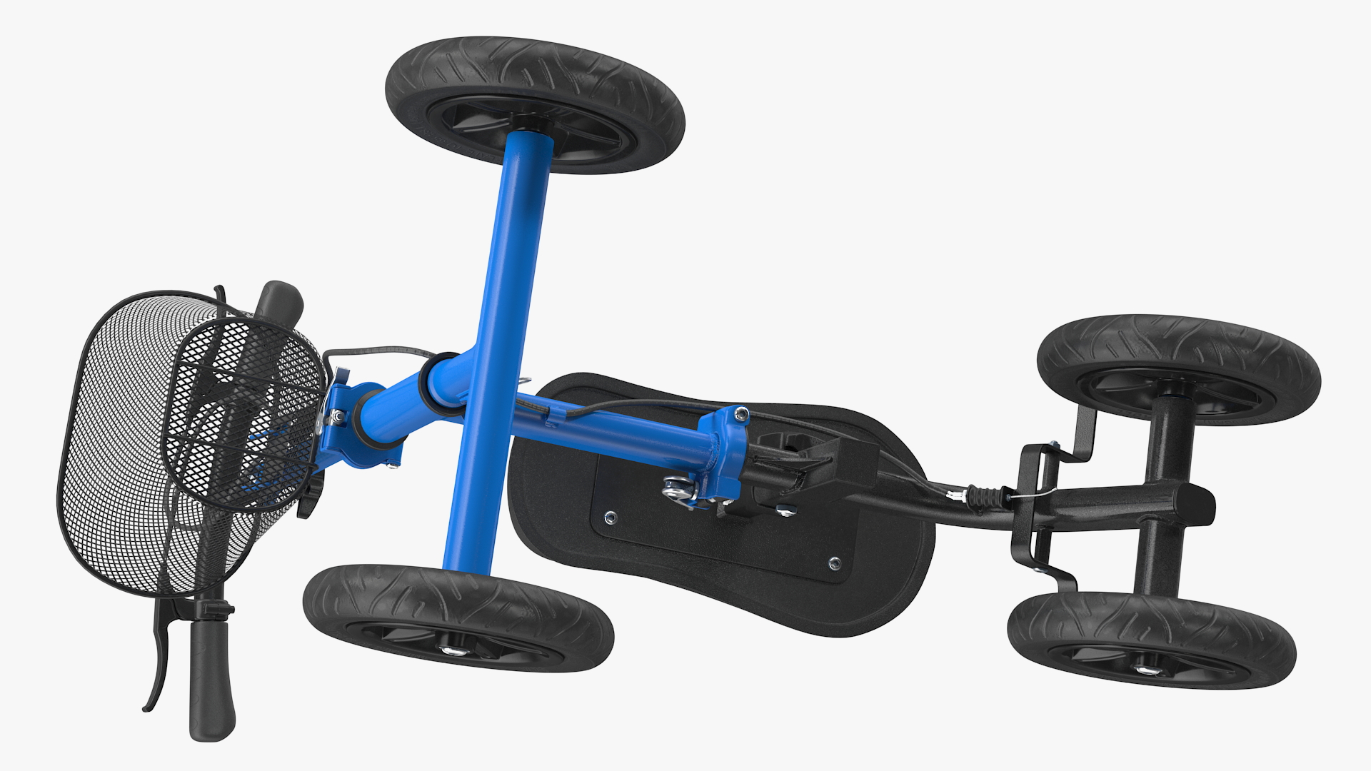 Blue Steerable Knee Scooter 3D