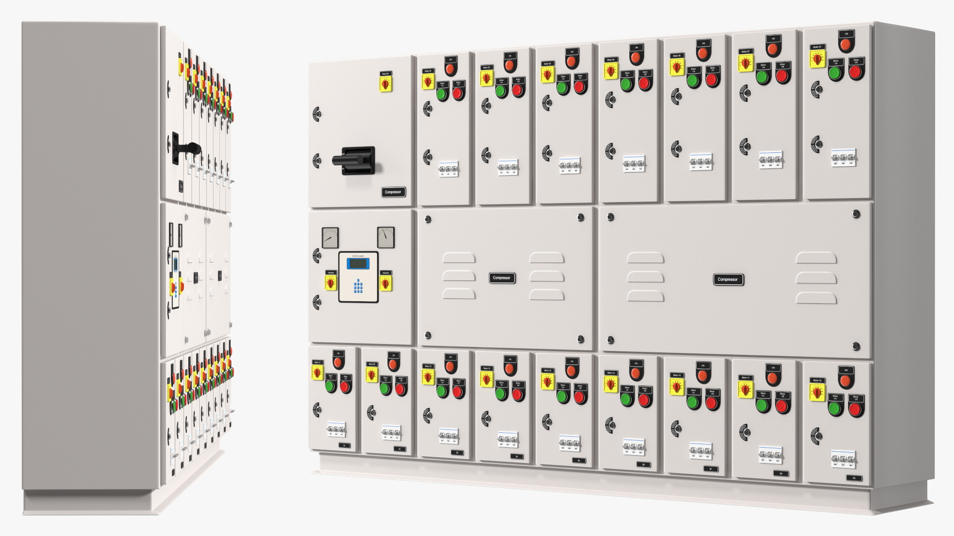 3D Industrial Electrical Switchgear Panel model