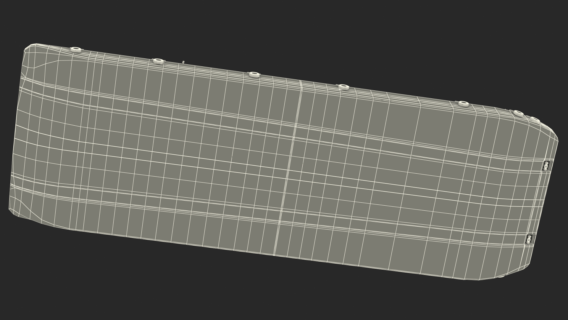 3D model Pontoon Barge Loaded Coal