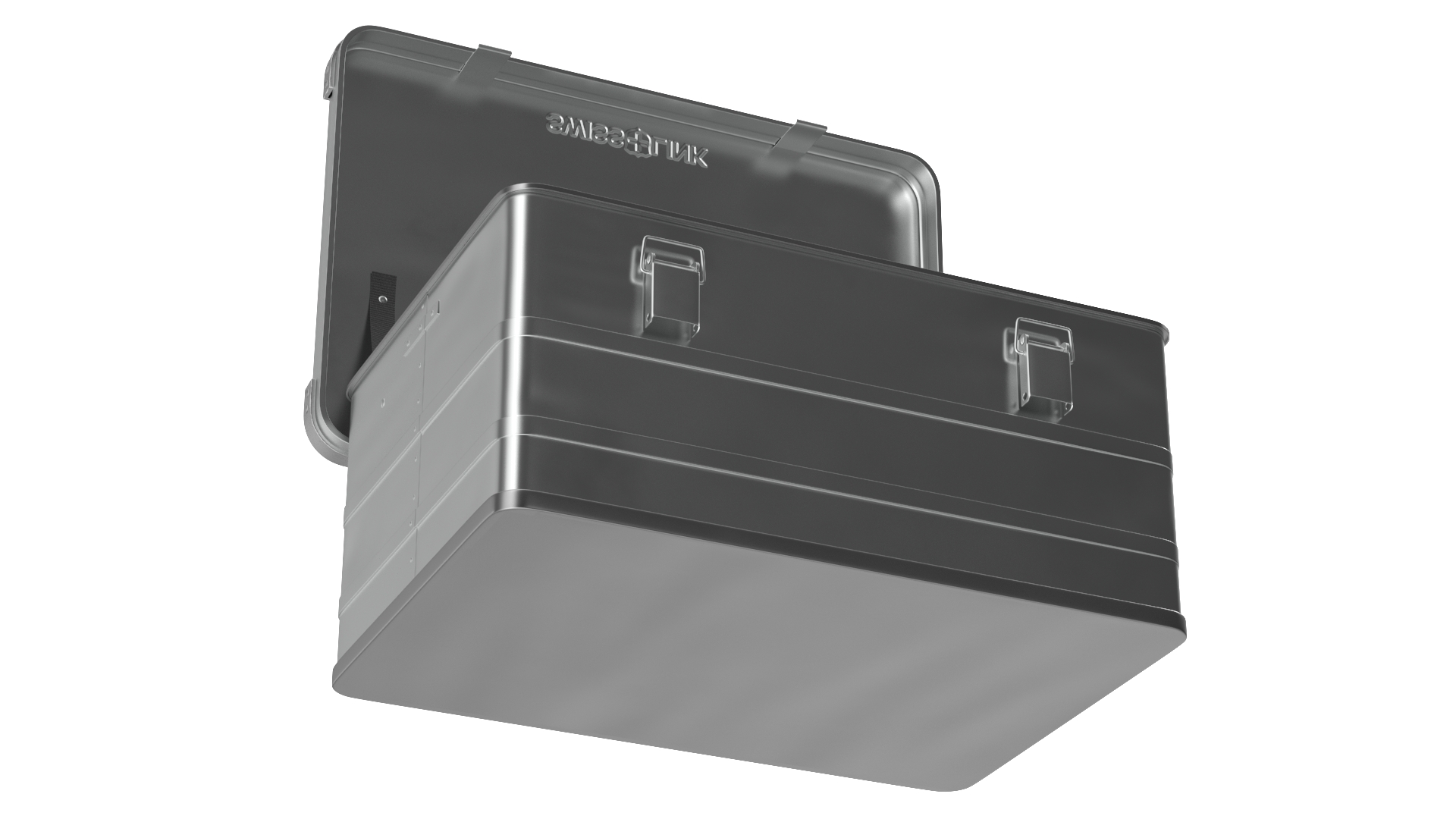 3D Aluminum Storage Box Swiss Link Medium model