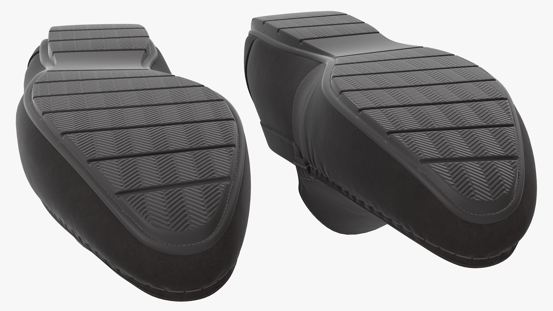 3D Black Suede Moccasins
